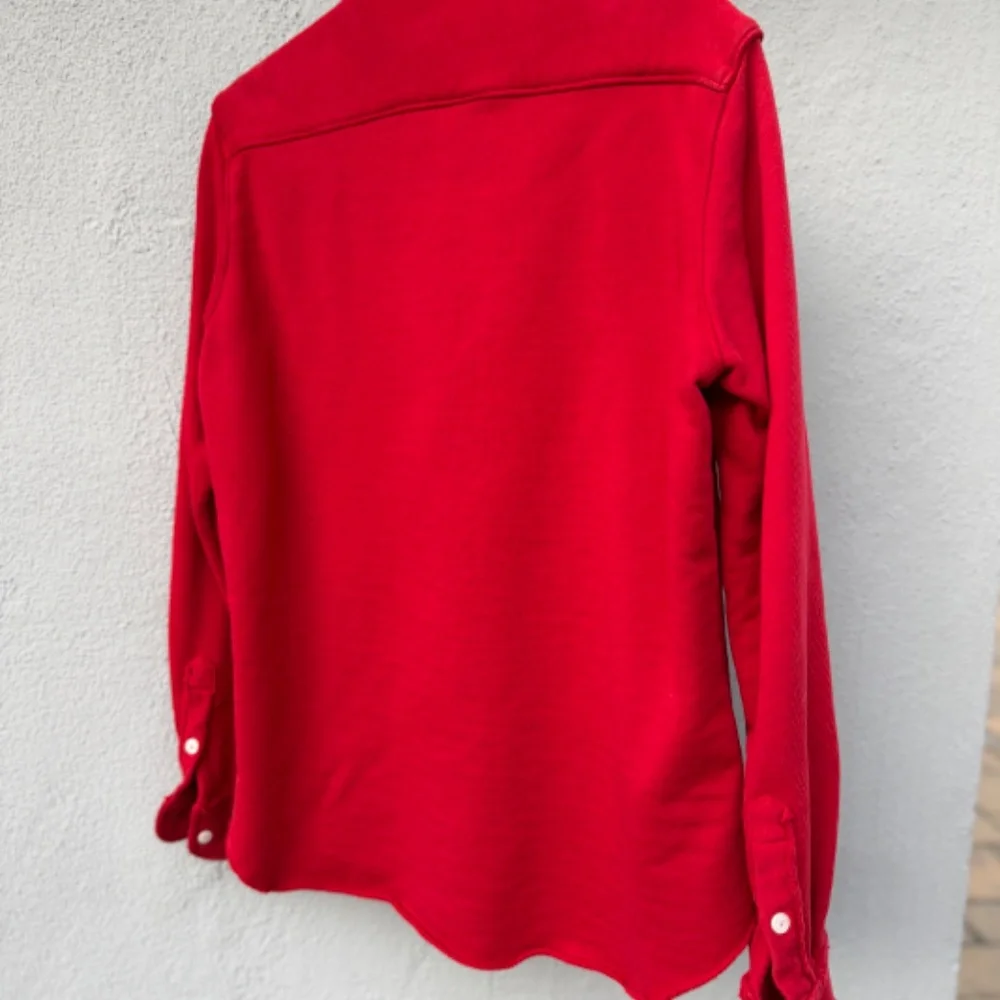 Red Frank & Eileen Cotton Triple Fleece Button Down Sweatshirt Shirt XS - Picture 6 of 8